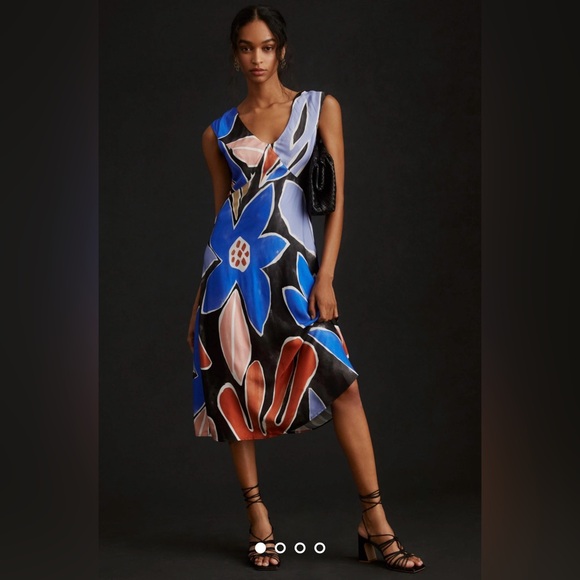 Anthropologie Dresses & Skirts - 🆕NWT Anthropologie Painterly Open-Back Midi Dress